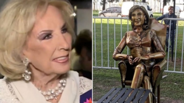 Retiraron su estatua por pedido de Mirtha Legrand