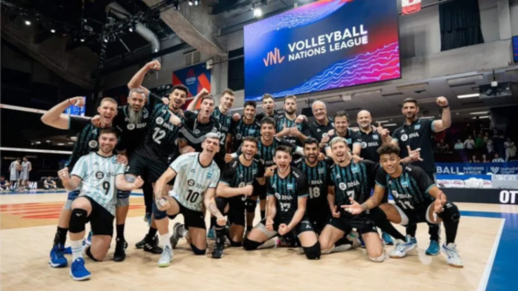 Volleyball Nations League: Argentina debutó con una victoria ante Italia