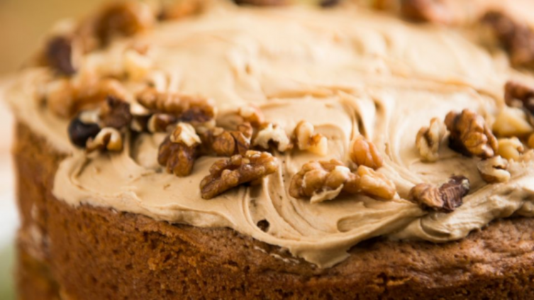 Torta de nuez y avena