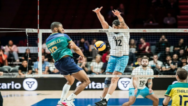 VNL: derrota de Argentina ante Brasil