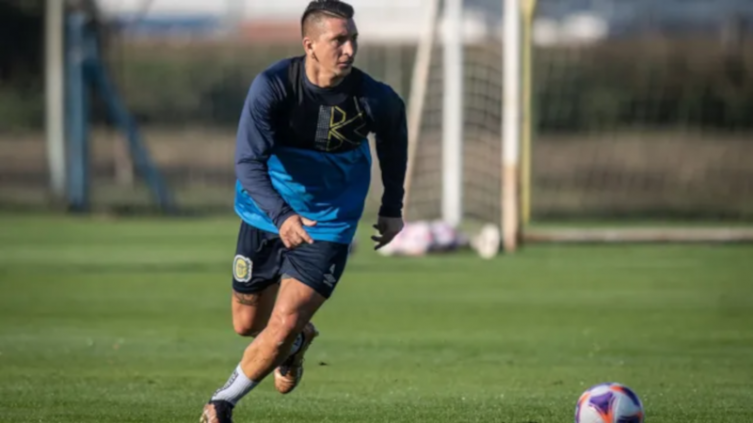 Central: Martínez en la vuelta a los entrenamientos