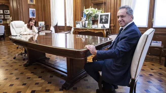 Cristina Kirchner se reunió con Daniel Scioli en el Senado tras el cierre de listas