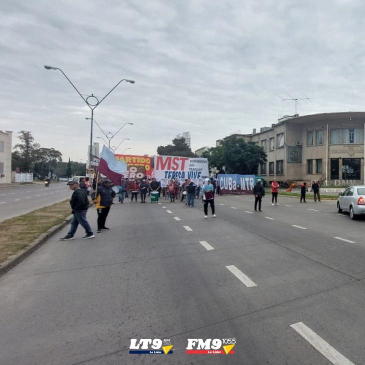 Manifestantes protestaron en avenida  27 de Febrero, y el Túnel Subfluvial