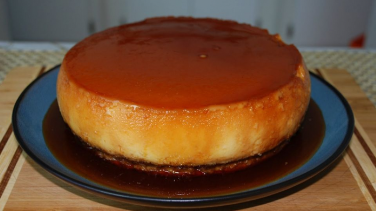 Flan de galletitas en microondas