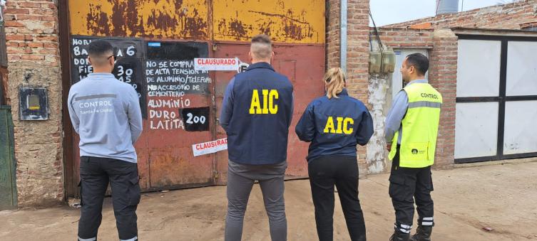 Incautaron más de una tonelada de metales robados en una chatarrería de La Guardia