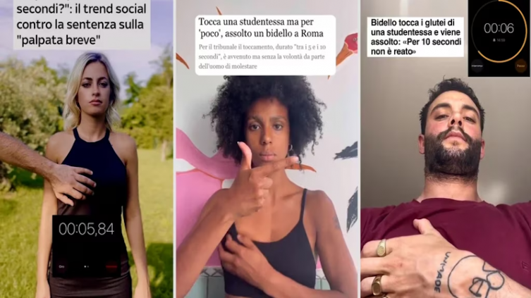 Italia: campaña que repudia la absolución de un vigilante que manoseó a una adolescente