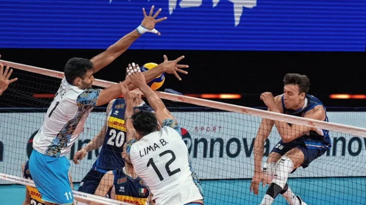 VNL: Argentina no pudo con Italia, perdió 3-0 y se despidió en cuartos 
