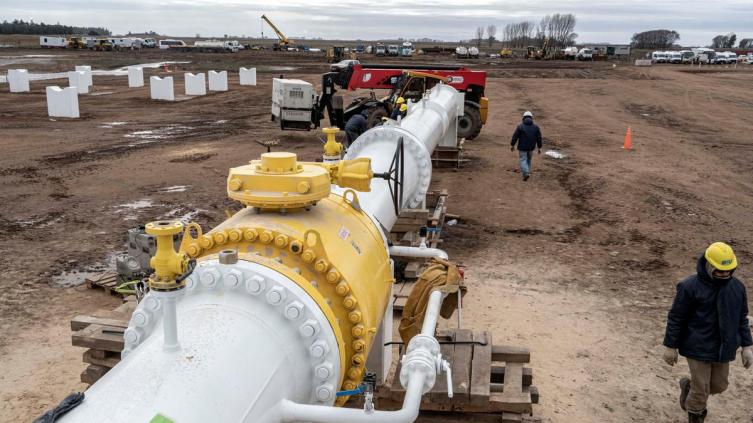 El Gasoducto Néstor Kirchner está llenado en un 55%