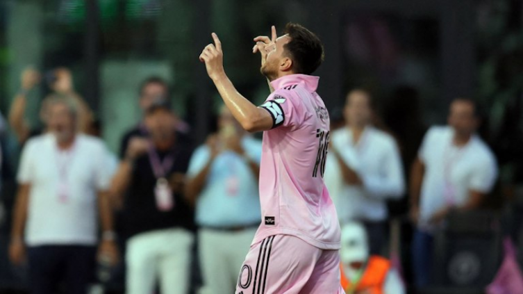 Messi anotó un doblete en la goleada de Inter Miami a Atlanta United