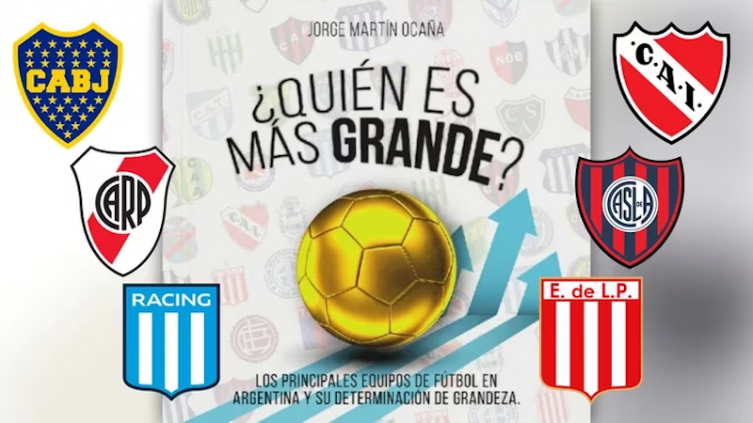 Quién gana la puja Boca-River y el histórico afuera del top 5 según un libro