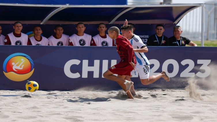 Sudamericano Sub 20 de Fútbol Playa: Argentina cayó 4-3 ante Venezuela 