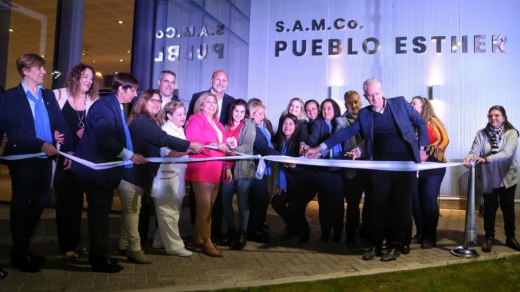 Perotti y Martorano inauguraron obras en el Samco de Pueblo Esther