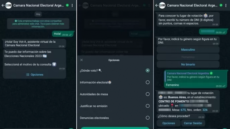El asistente virtual sobre información electoral, recibió decenas de miles de consultas