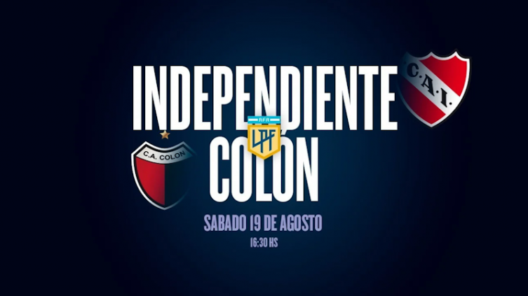 Primer fecha de la Liga, Independiente - Colón: hora, TV y posibles formaciones