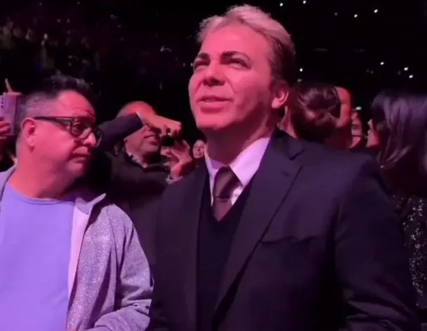 Cristian Castro, en primera fila durante el último show de Luis Miguel en Argentina