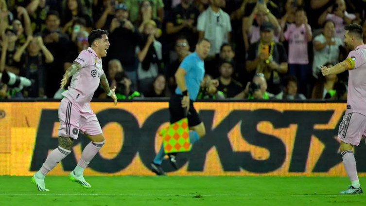 Farías abrió el marcador para Inter Miami ante Los Ángeles FC 