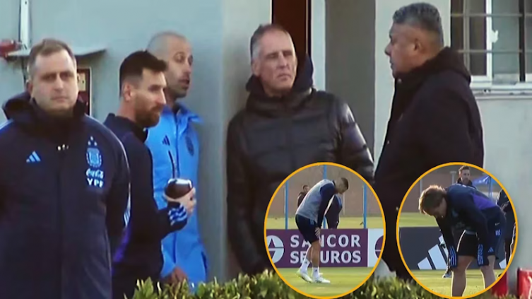 Las perlitas del entrenamiento de la selección argentina