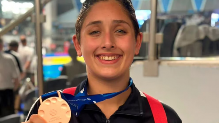 Histórica medalla para la natación argentina
