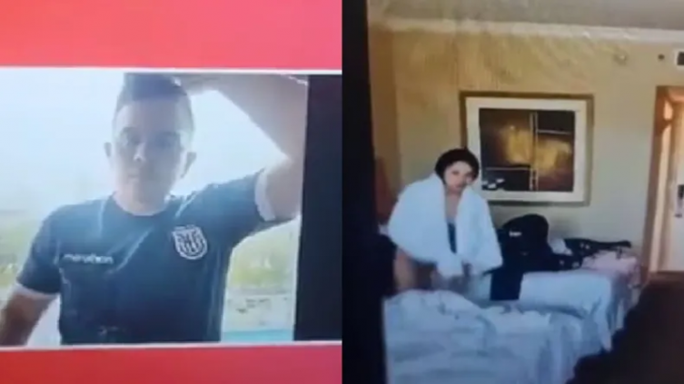 Un periodista ecuatoriano vivió un momento incómodo previo al partido