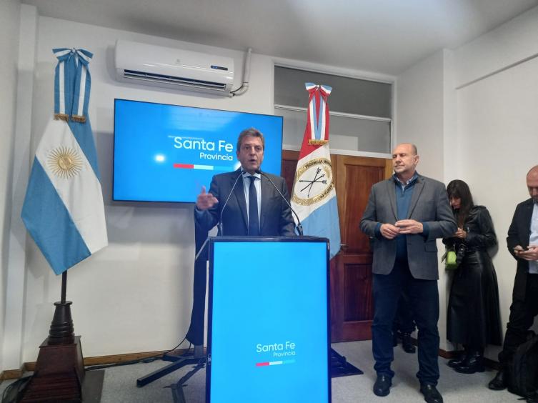 Massa visitó la región y confirmó que Perotti formaría parte de su eventual gobierno