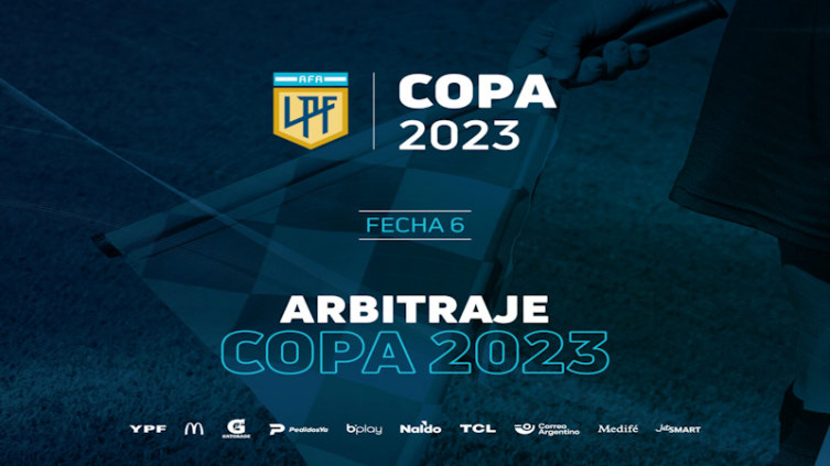 LPF: árbitros para la 6ª jornada