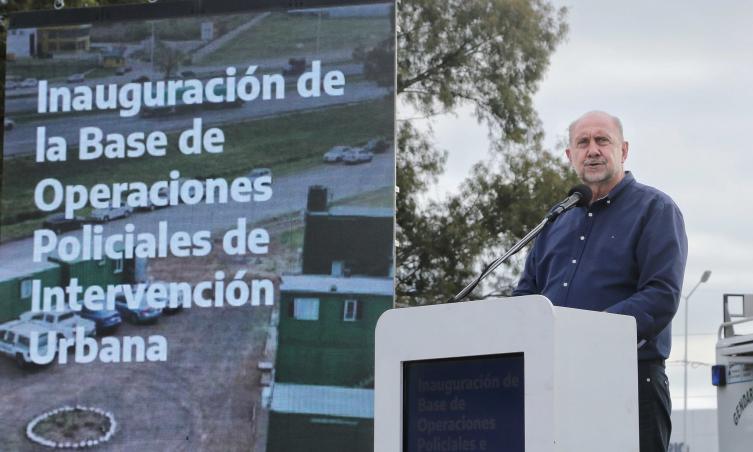Perotti participó de la inauguración de la Base de Operaciones Policiales de Intervención Urbana