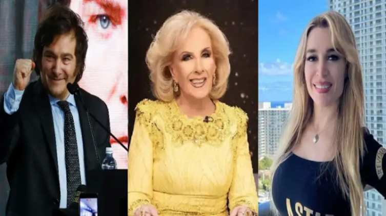 La producción de Mirtha Legrand quiere a dos periodistas con Milei y Fátima Florez