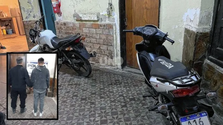 Tras una persecución policial arrestaron a un ladrón por una moto 
