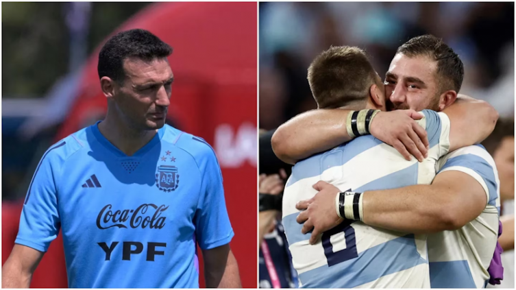 Scaloni con un mensaje de aliento para Los Pumas semifinalistas del Mundial