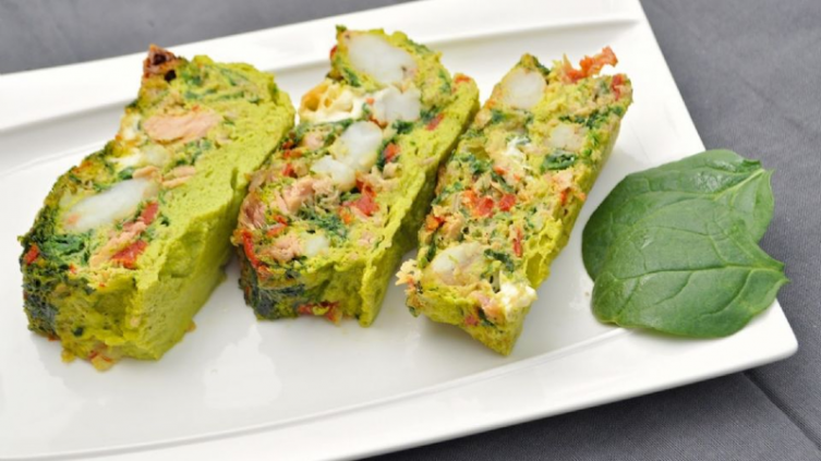 Budín primavera con pescado