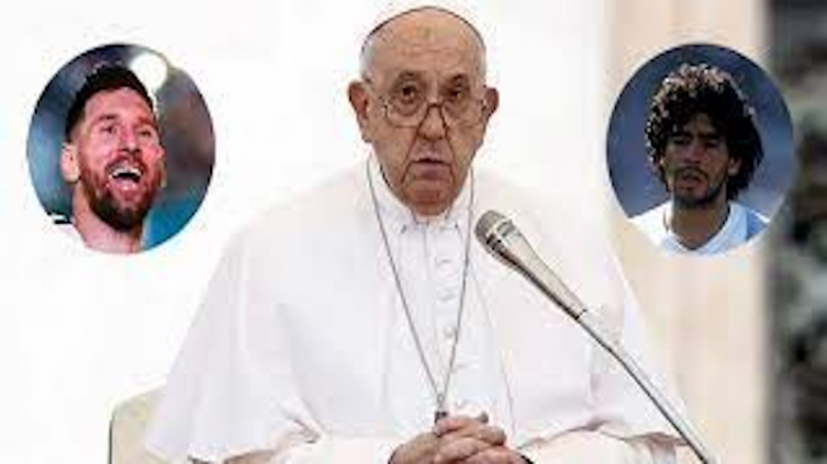 Papa Francisco“: ¿Messi o Maradona? Yo agrego a un tercero”
