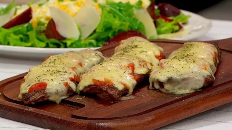 Entraña a la pizza en pocos pasos