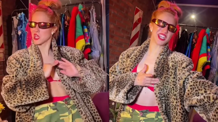 Flor Vigna anunció su próximo tema con un bizarro video