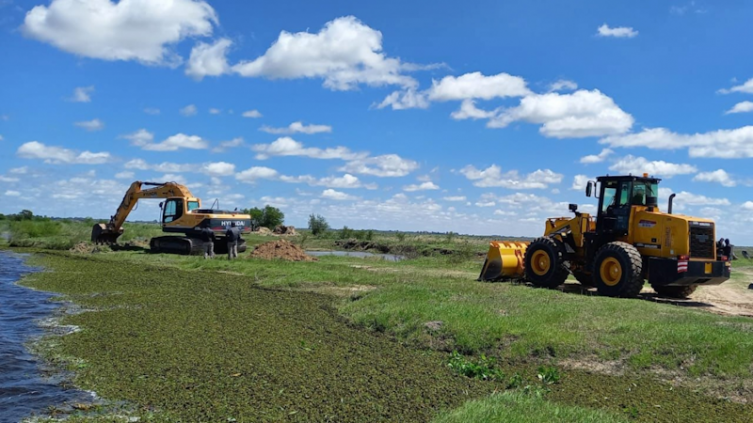Provincia avanza con obras de reparación de defensas en el Gran Santa Fe 