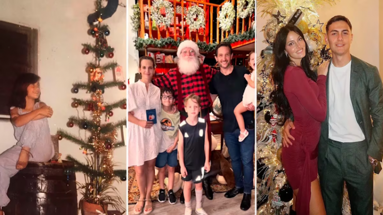 Famosos: visitas a Papá Noel y los mejores deseos para lo que viene