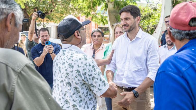 Pullaro recorrió las localidades de Ceres, Hersilia y Humberto Primo afectadas por el temporal