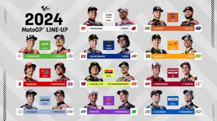 Calendario MotoGP para la temporada 2024
