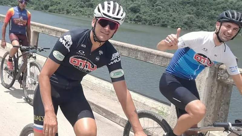 Scaloni participó de una competencia de ciclismo en Córdoba