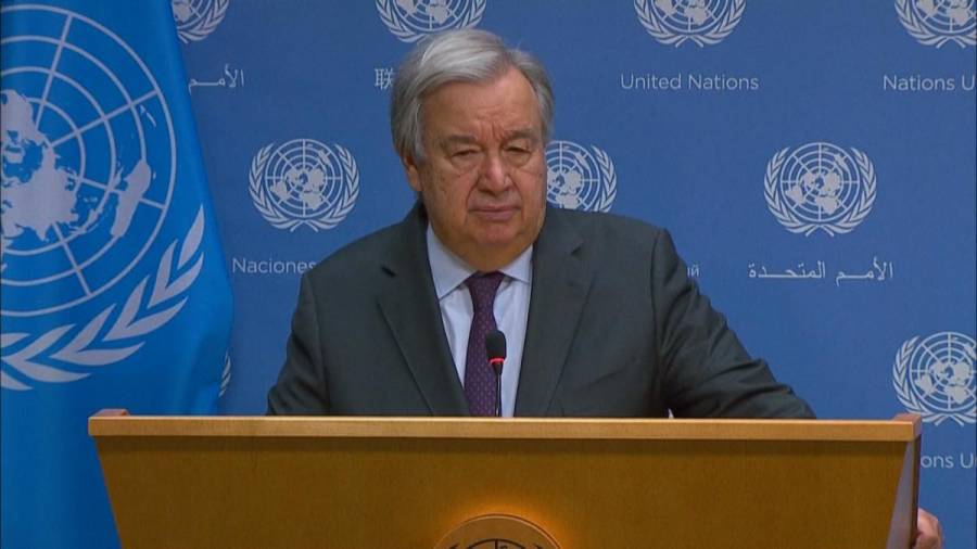 Guterres reclamó un 