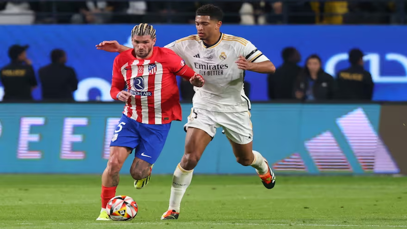 Agenda de TV del jueves: Atlético vs. Real Madrid, Etcheverry vs. Djokovic