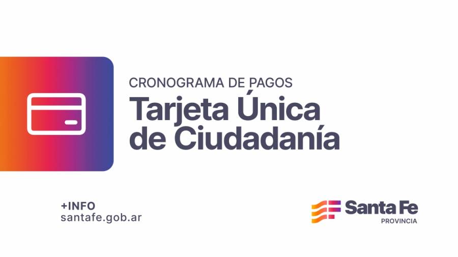 Provincia acredita los fondos de la Tarjeta Única de Ciudadanía