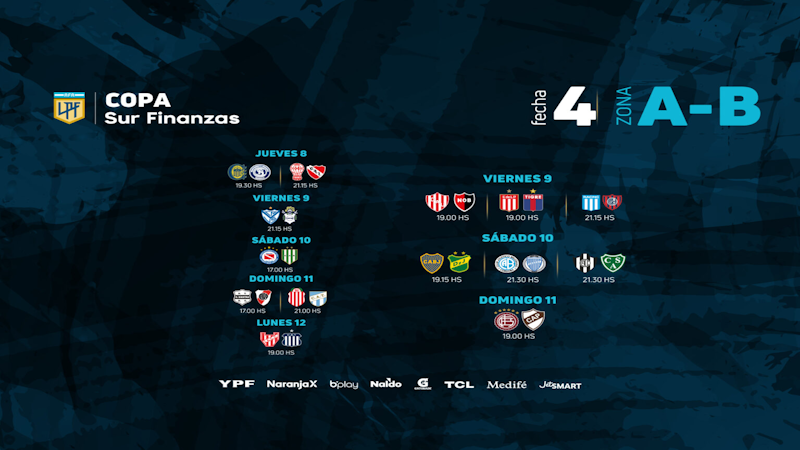 LPF: calendario para la 4ª jornada