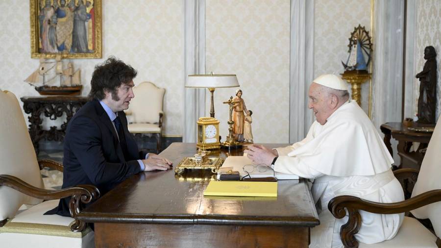 Milei y Francisco estuvieron reunidos más de una hora en el Vaticano