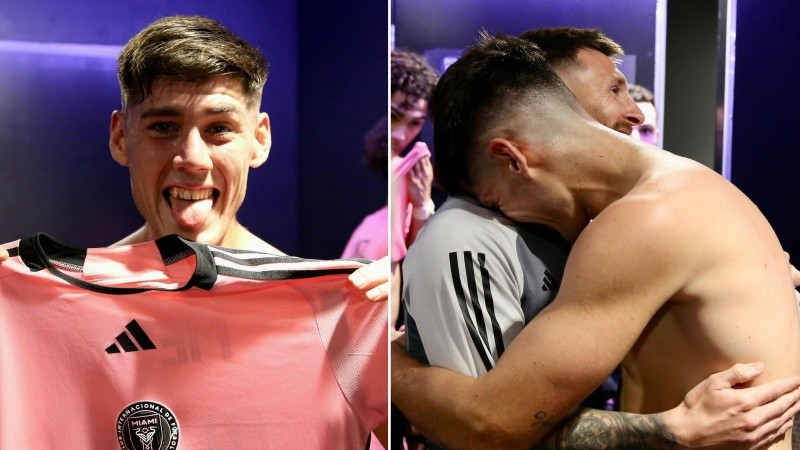 El jugador de Newell's que se llevó la camiseta de Messi y lo celebró