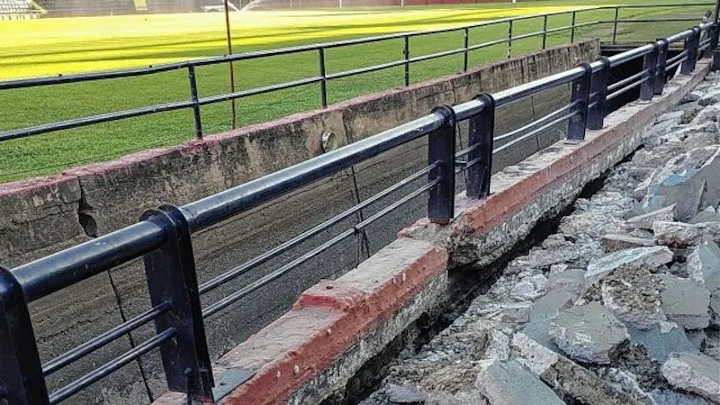 Obras de remodelación en el Brigadier López