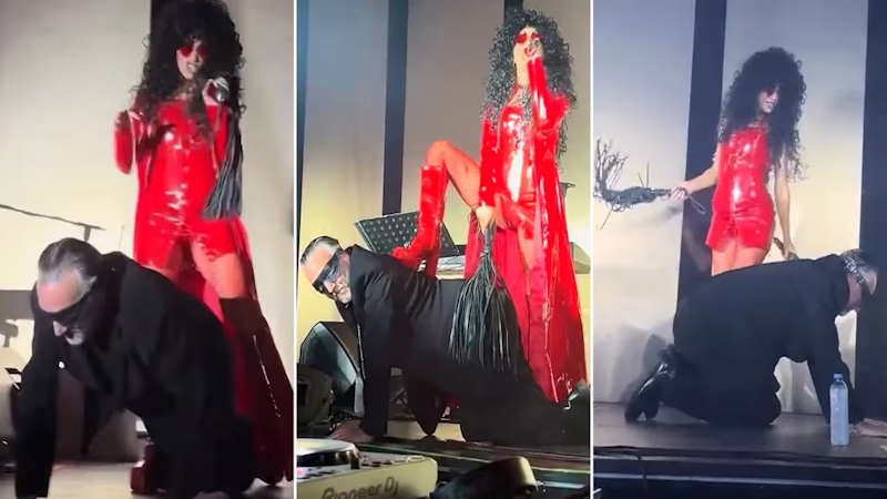 Lali Espósito “disciplinó” a Fito Páez en medio de un show