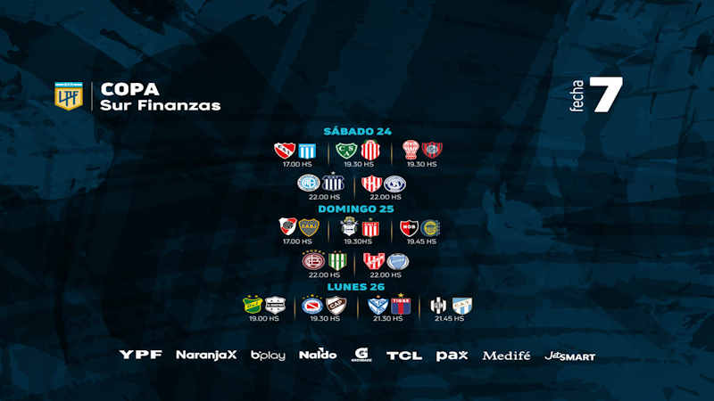 LPF: programación para la 7ª jornada