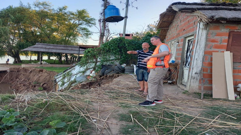 La Municipalidad trabaja con vecinos para trasladarlos dentro de la defensa 