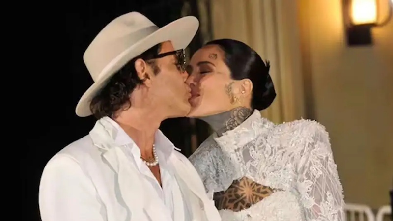 Cande Tinelli y Coti Sorokin se casaron con un vestuario polémico
