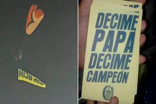 Dictaron prisión preventiva para los que lanzaron panfletos con burlas a Newell ´s